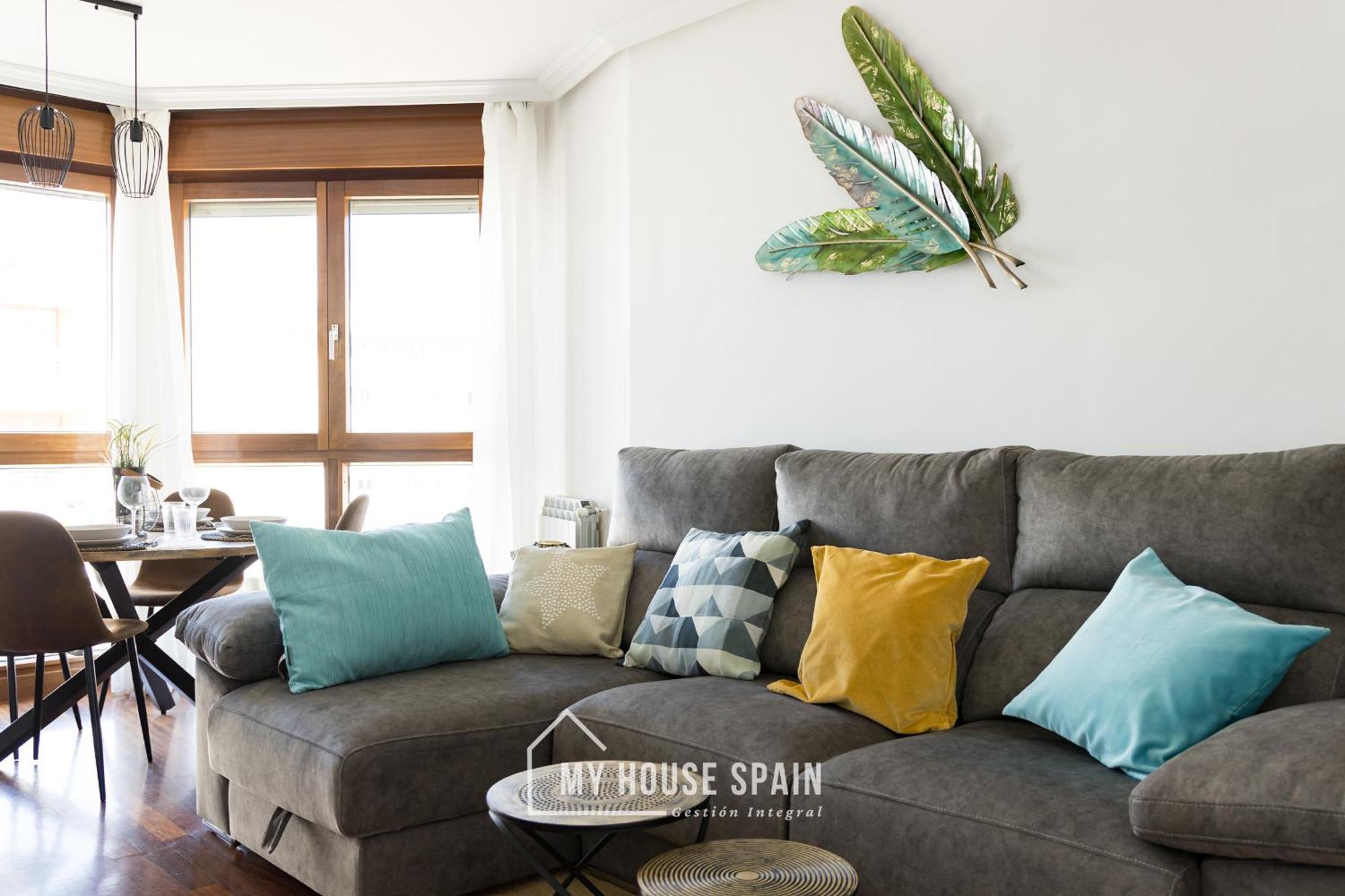 Myhousespain - Playa De Poniente, Con Vistas Al Mar Y Parking Gratuito Gijón Buitenkant foto