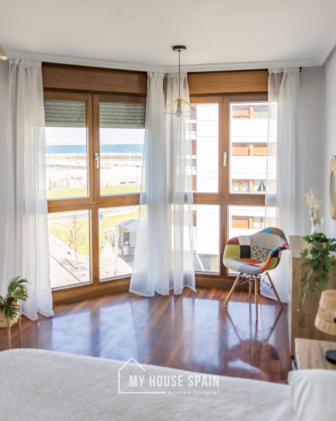 Myhousespain - Playa De Poniente, Con Vistas Al Mar Y Parking Gratuito Gijón Buitenkant foto