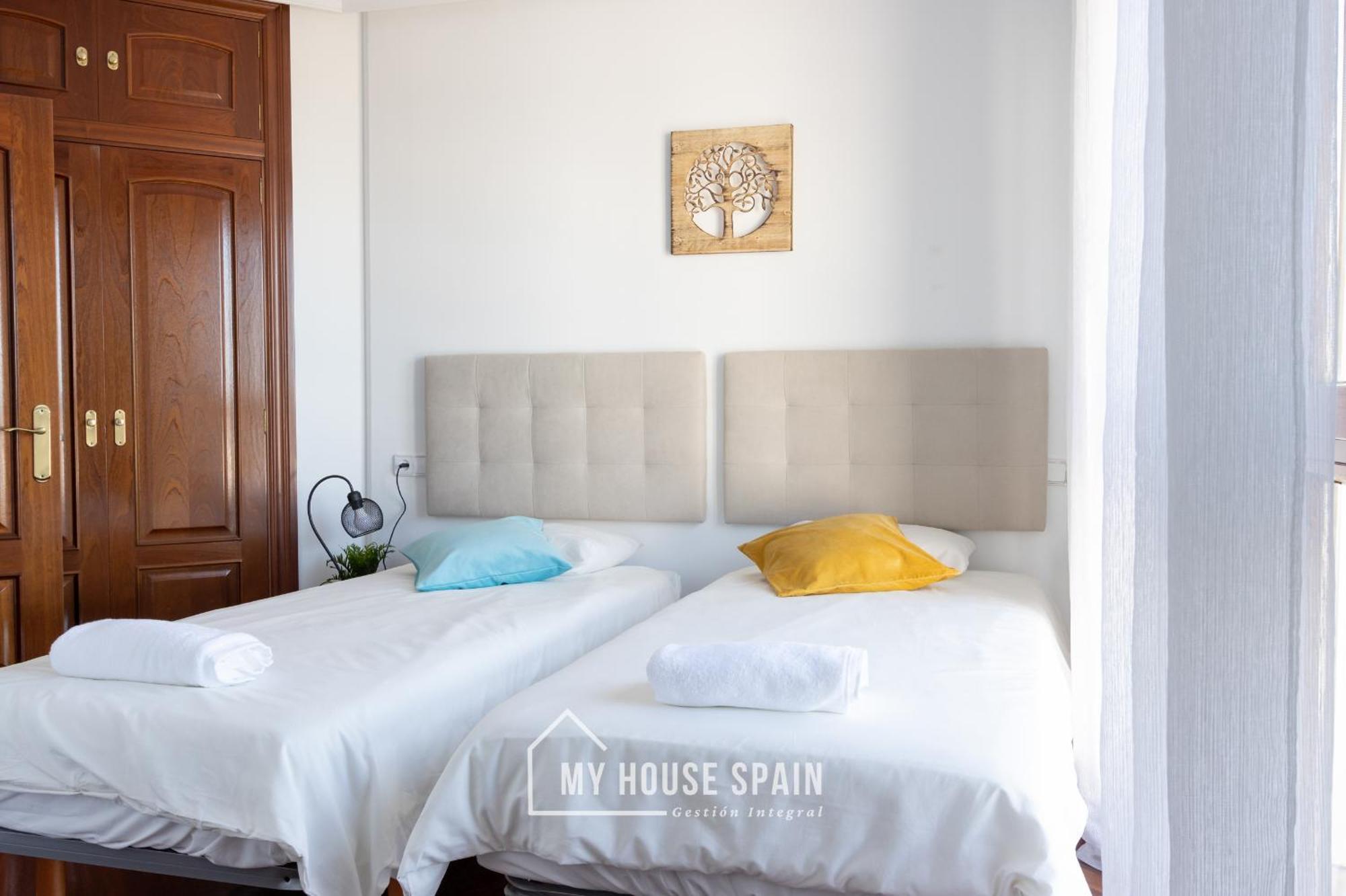 Myhousespain - Playa De Poniente, Con Vistas Al Mar Y Parking Gratuito Gijón Buitenkant foto